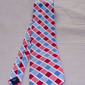 Blue & Red Silk Tie
